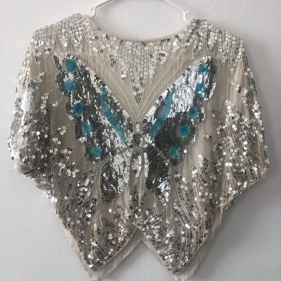 Vintage | Sequin Butterfly Top - Picture 4 of 6